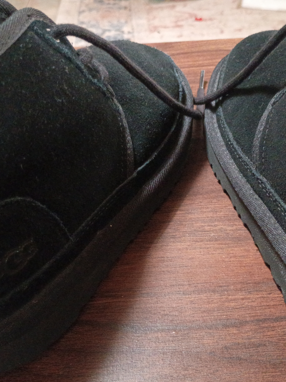 UGG Kids Black Suede Chukka Boots - Picture 4 of 5